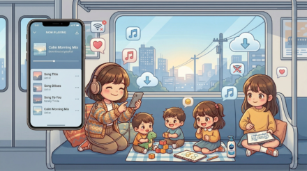 通勤電車の中で最高のBGMを。オフライン再生で通信量ゼロの楽天ミュージック活用術